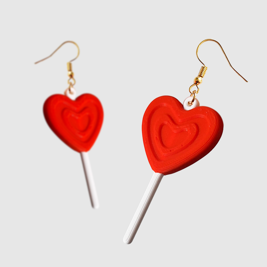 Heart Lollipop Earrings