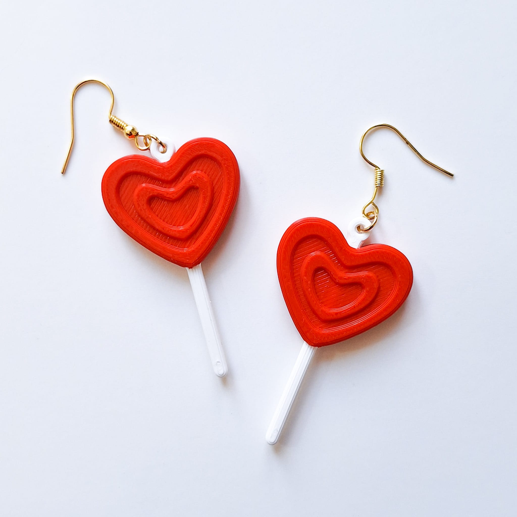 Heart Lollipop Earrings