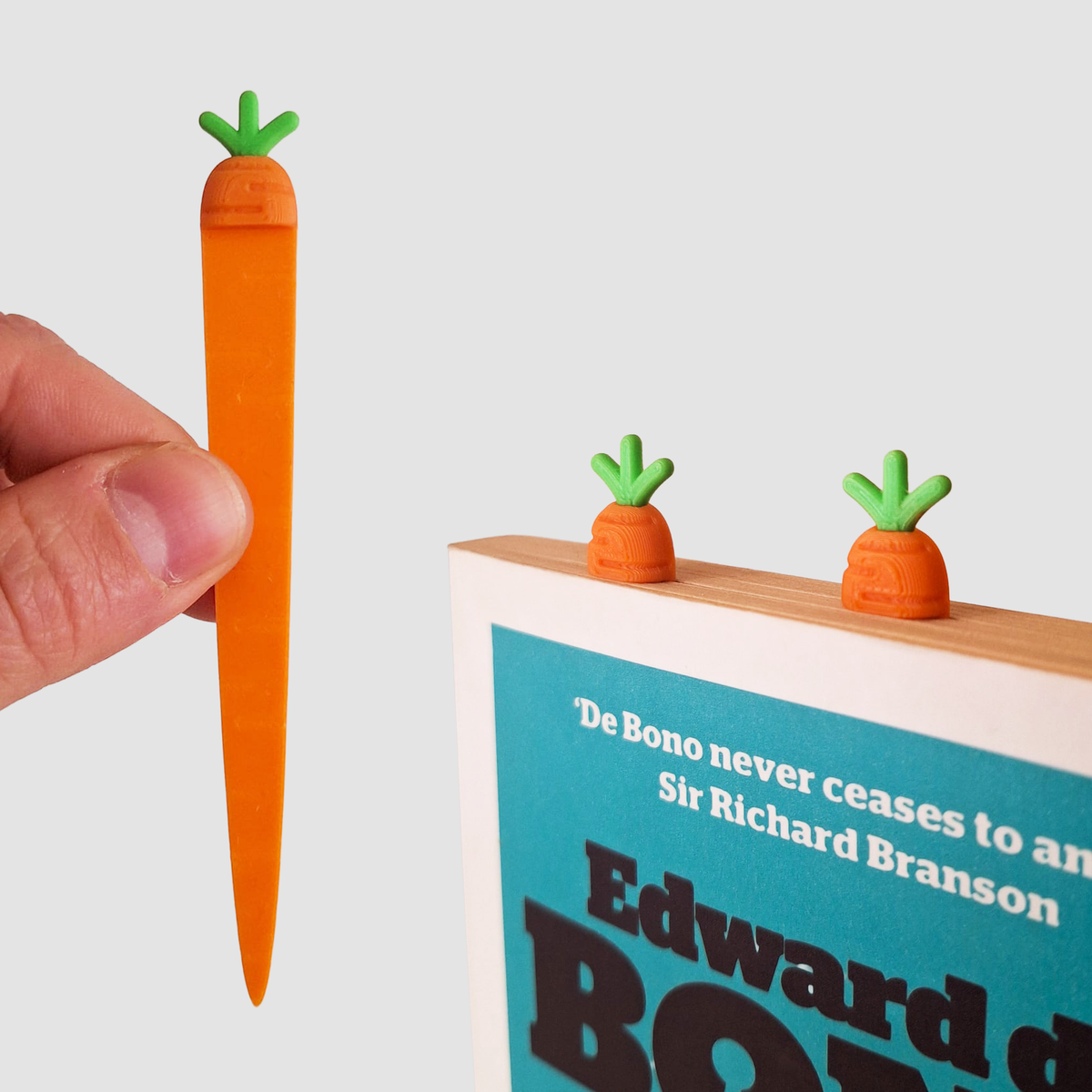Carrot Bookmark Set