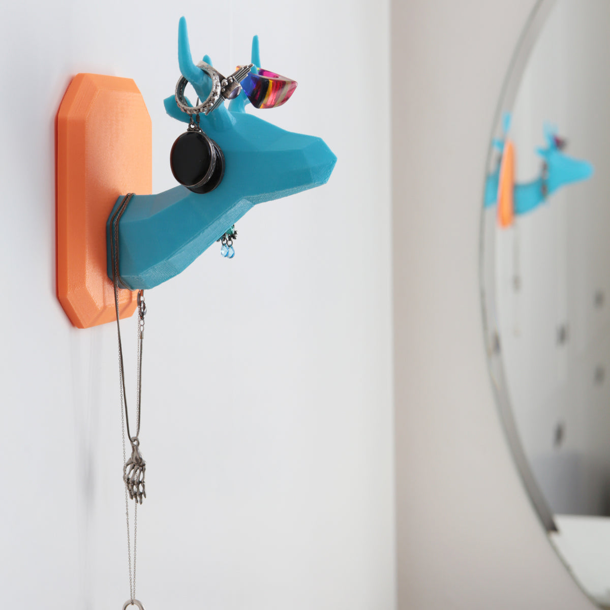 Geometric Deer Jewelry Hook