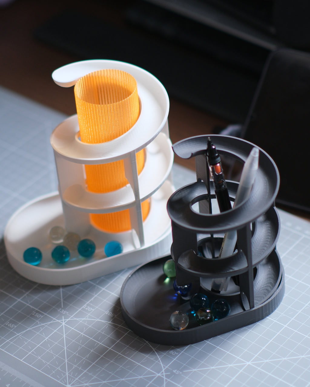 Marble Track Pen Holder