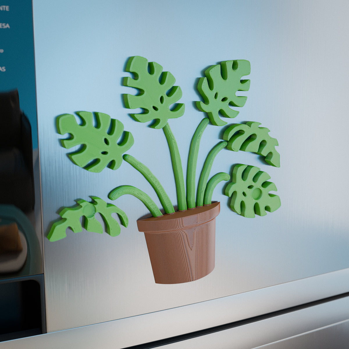 Monstera Fridge Magnet Set